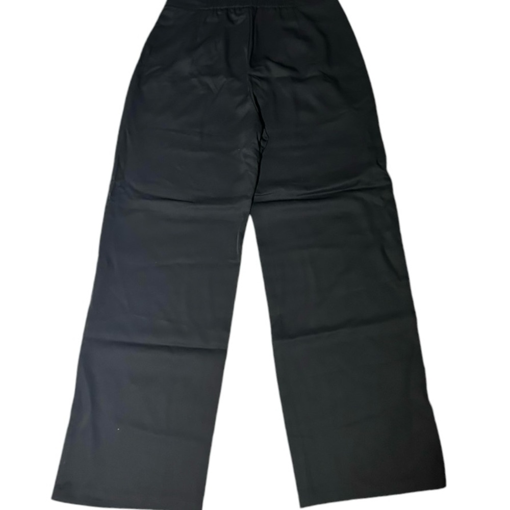 Halara Black High Waisted Double Button Straight Leg Work Pants Size Medium NEW - Picture 5 of 13